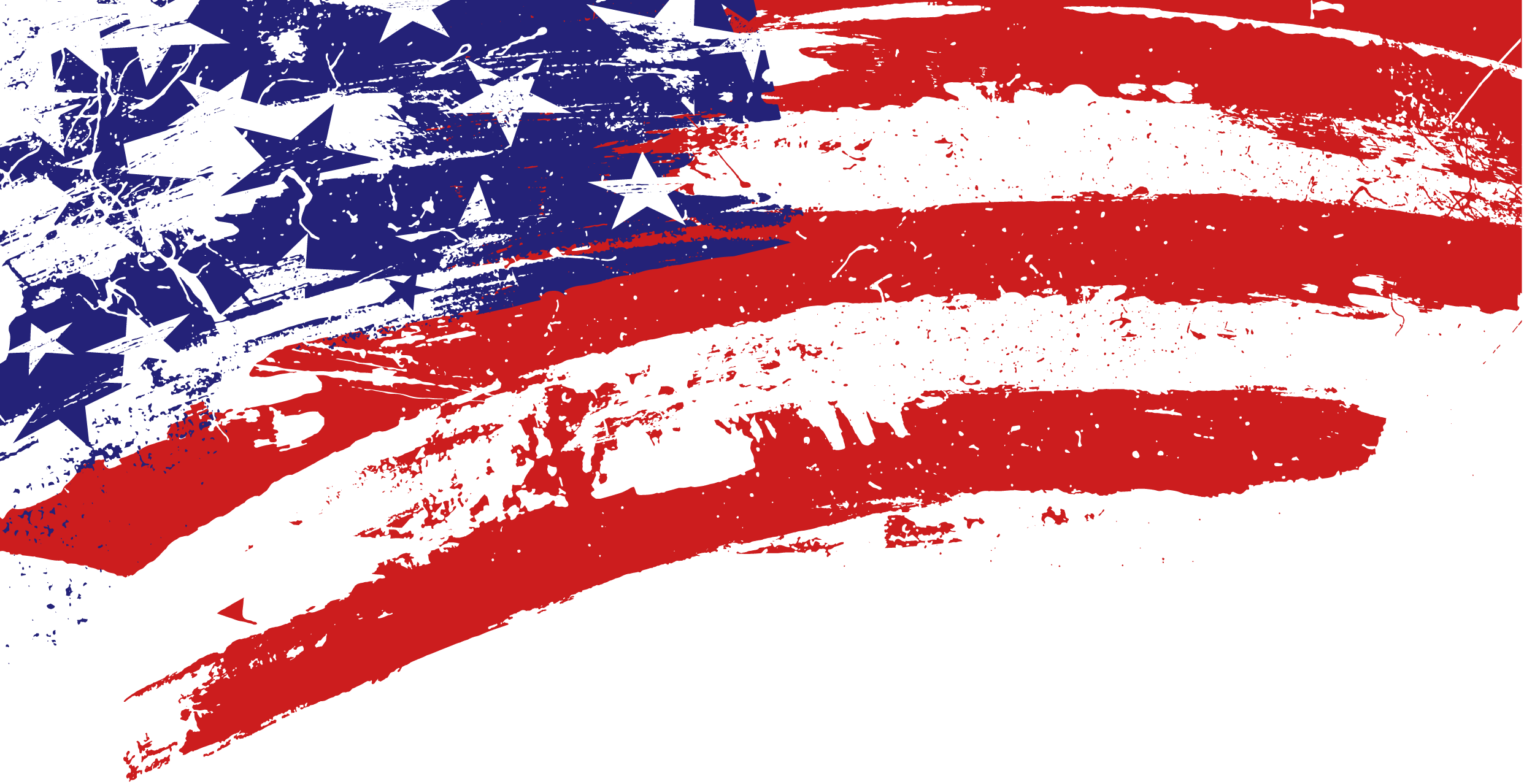 America Flag High Quality Png (red, white)