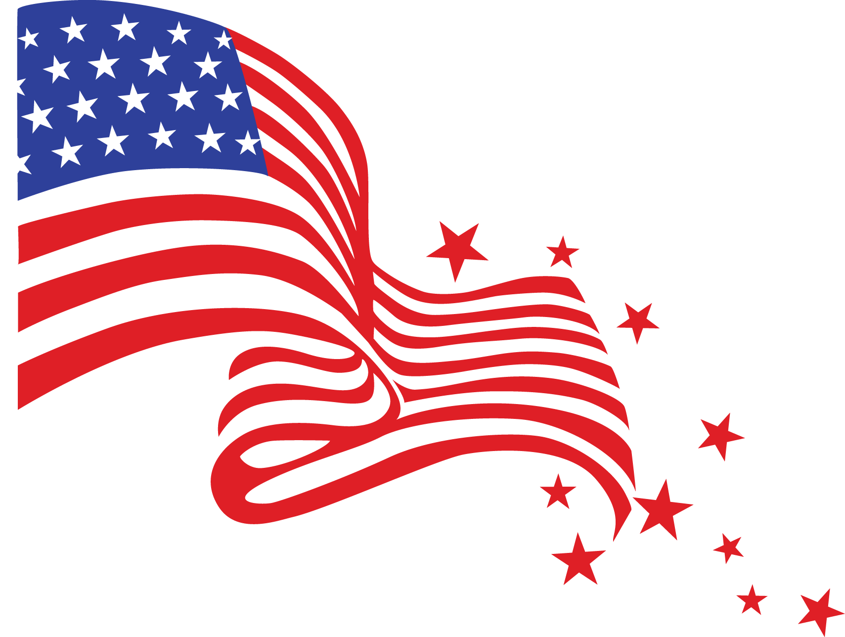 America Flag Png Hd (indigo, black, red)