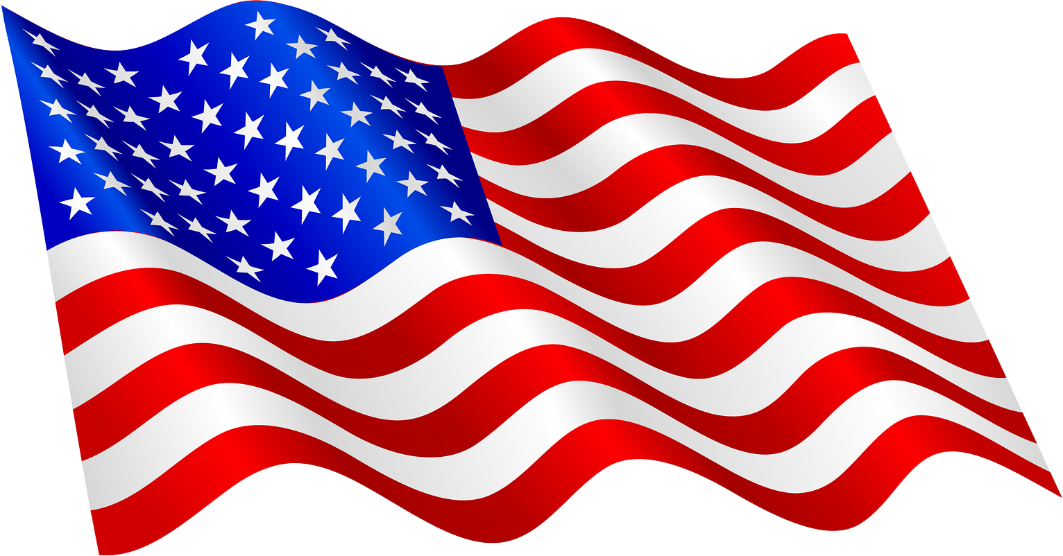 America Flag Png Image (maroon, red, white)