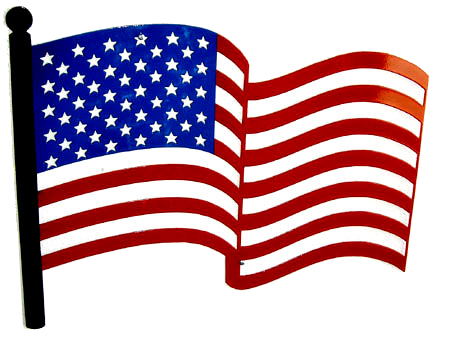 America Flag Transparent (black, maroon, white)