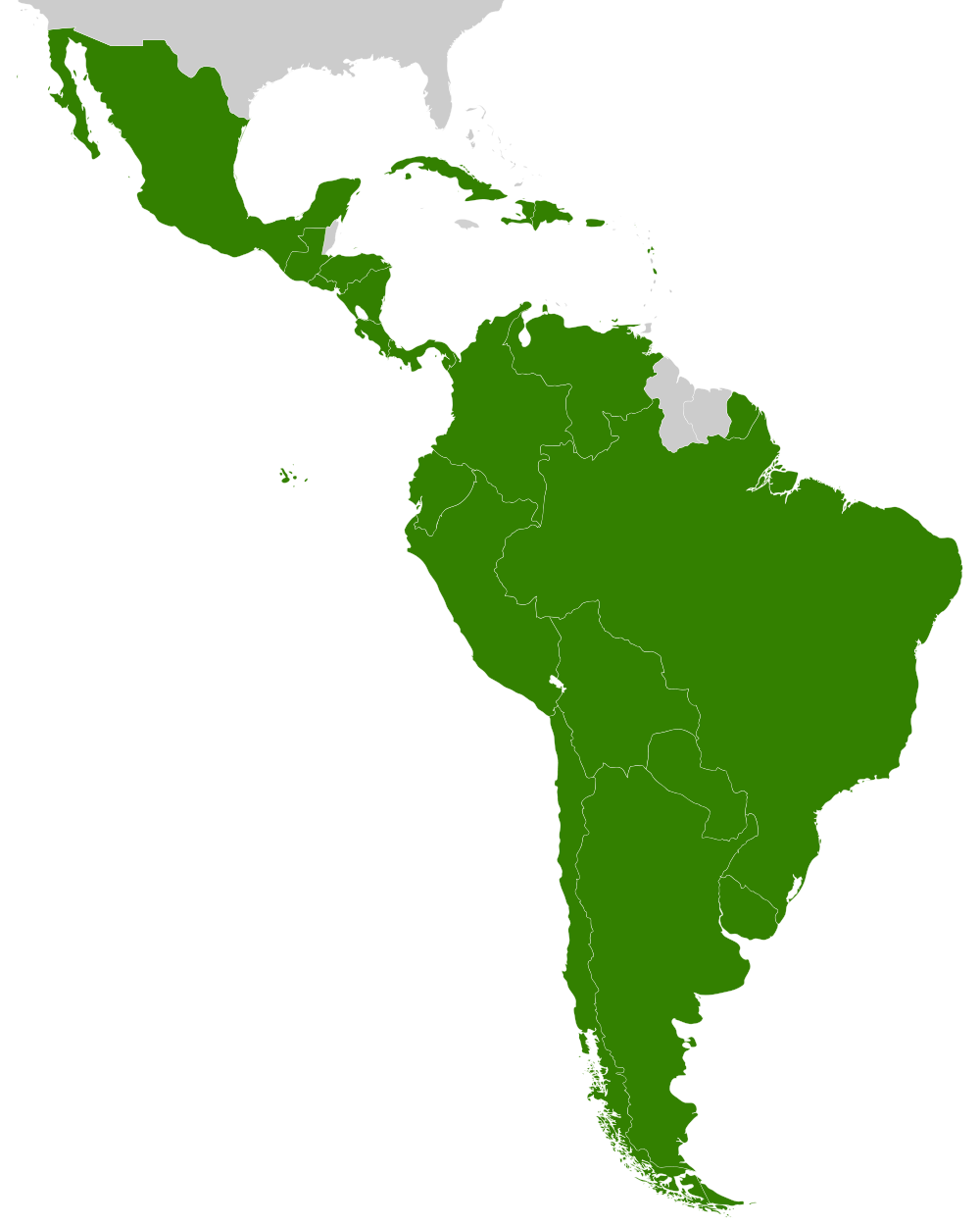 America Map Png (silver, green, black)