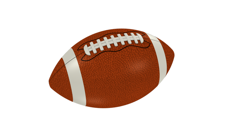 American Football Ball Png (black, maroon)