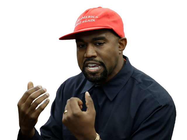 American Rapper Kanye West Png File (black)