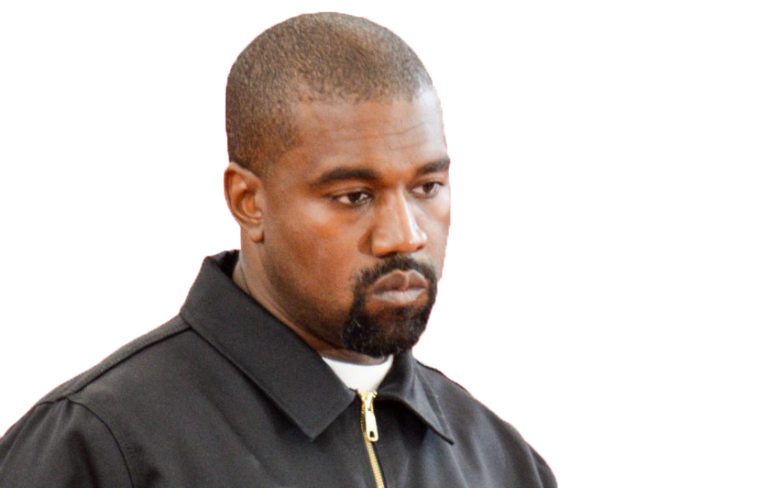 American Rapper Kanye West Png Transparent Image (indigo, black)