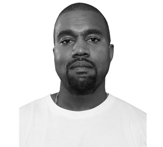 American Rapper Kanye West Transparent Png (lavender, black)