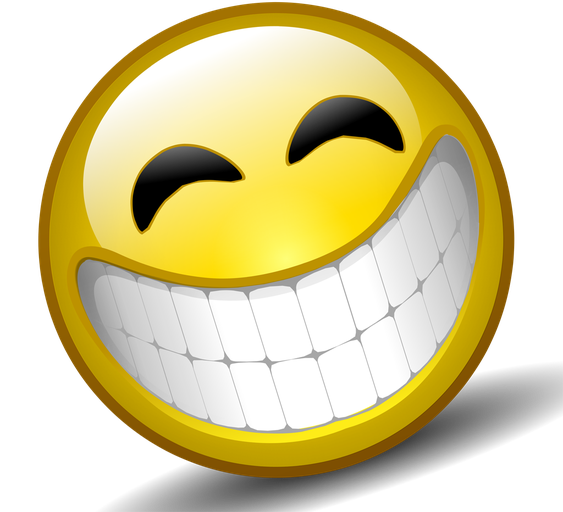 Smile Emoji Png Clipart (black, lavender, white, orange)