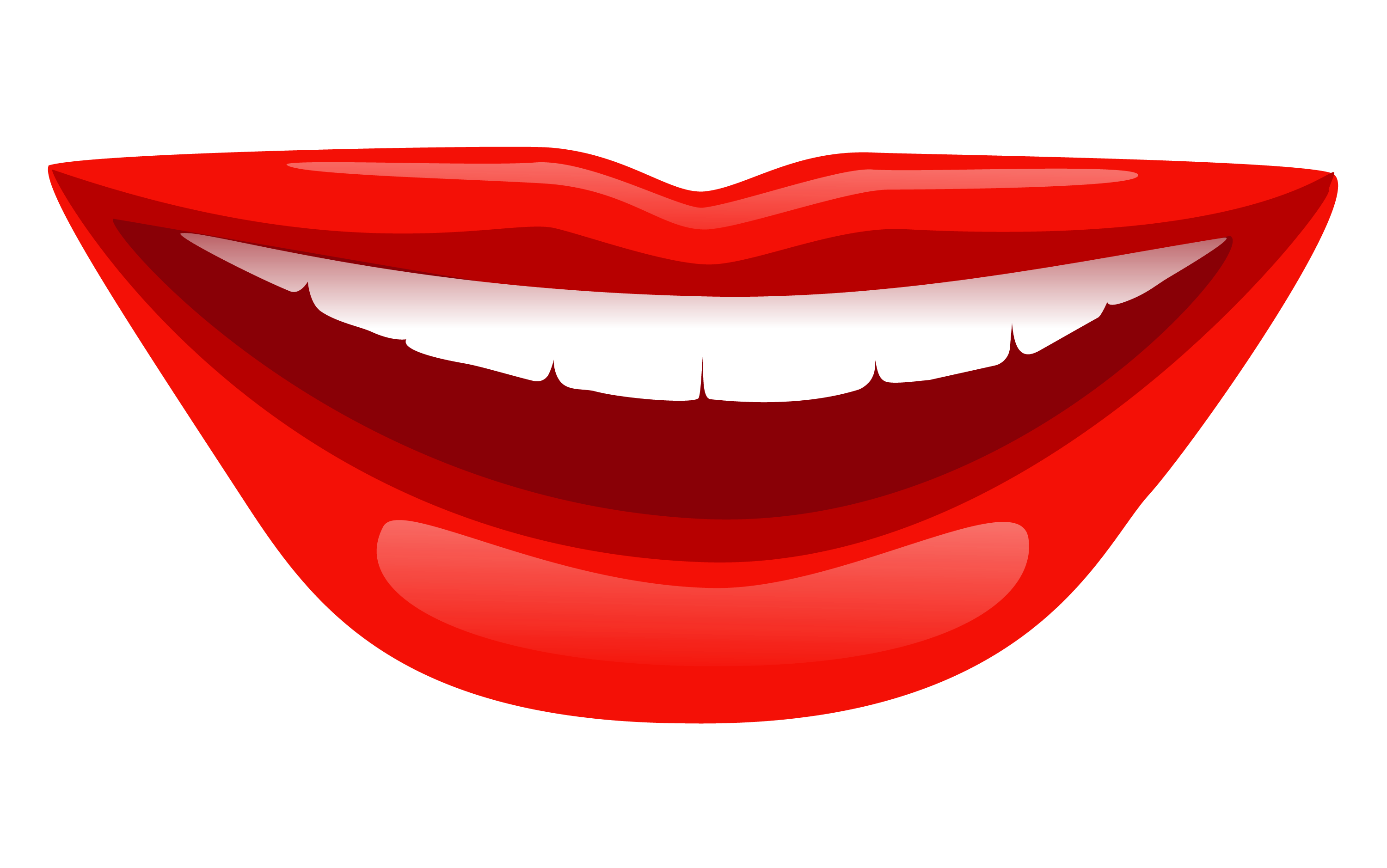 Smile Lips Png Clipart (black, white, maroon, red)