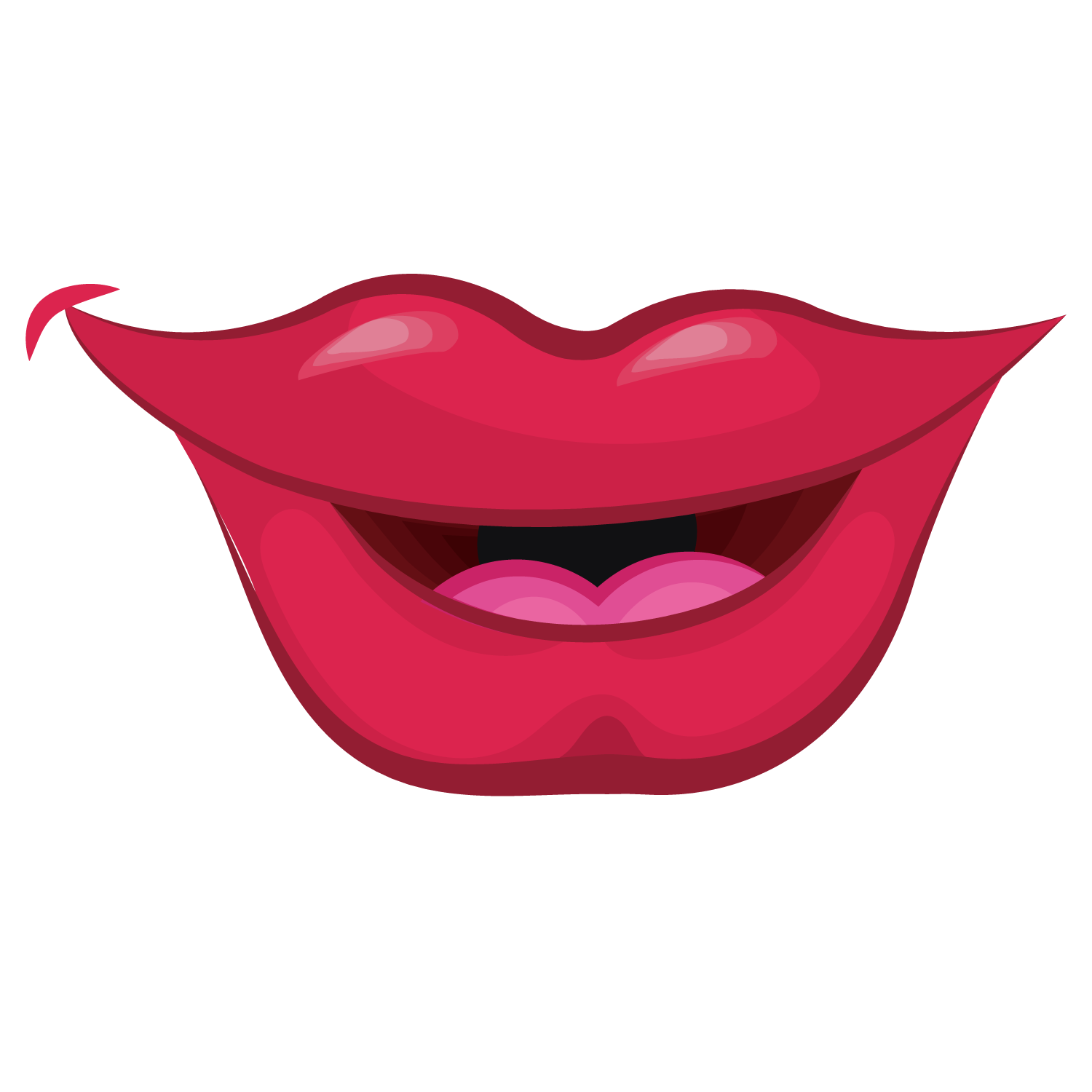 Smile Lips Png Hd (black, maroon, chocolate)