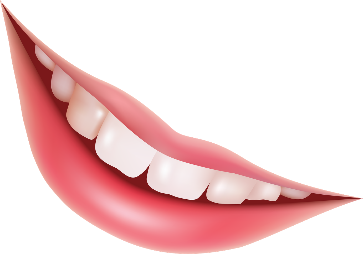 Smile Lips Png Transparent Image (black, beige, salmon)