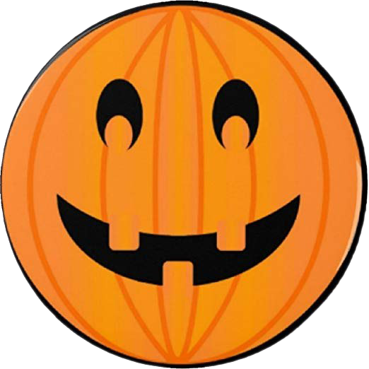 Smiley Halloween Png File (chocolate, white, orange, black)