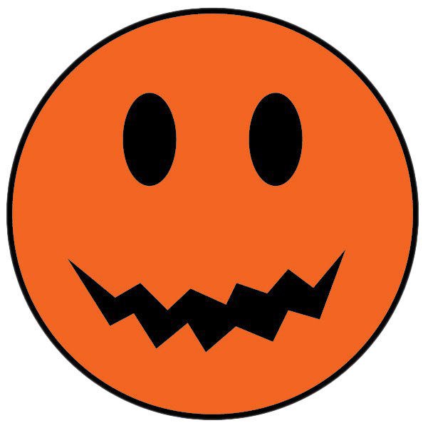 Smiley Halloween Png Image (black, white, chocolate)