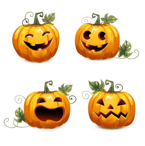 Smiley Halloween Transparent Png (black)