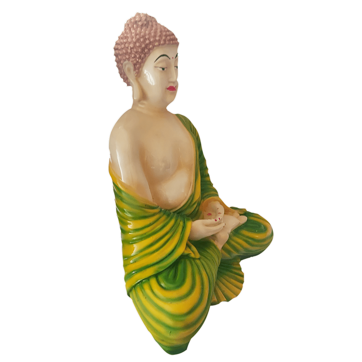 Smiling Buddha Png Free Image (gray)