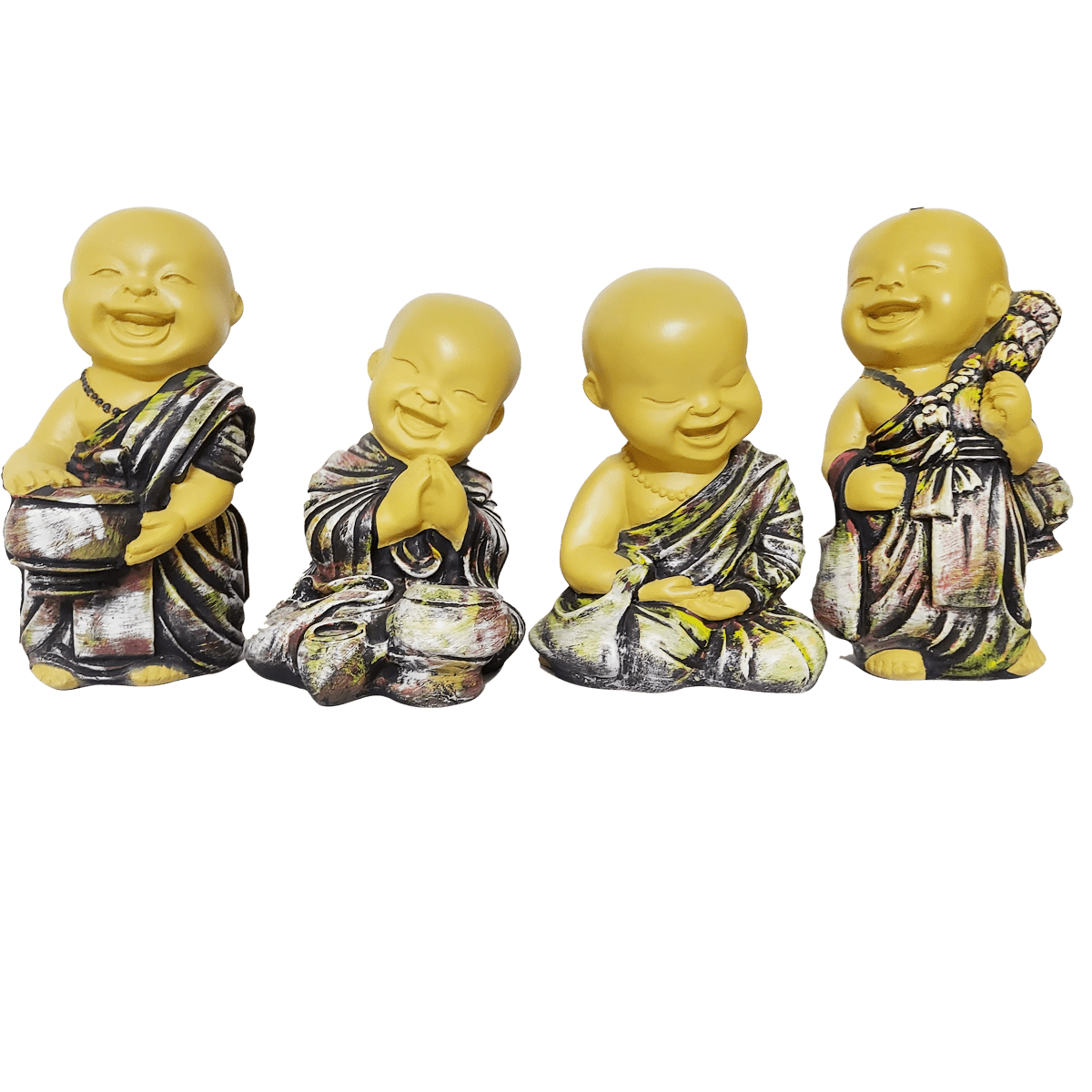 Smiling Buddha Png Image (gray)