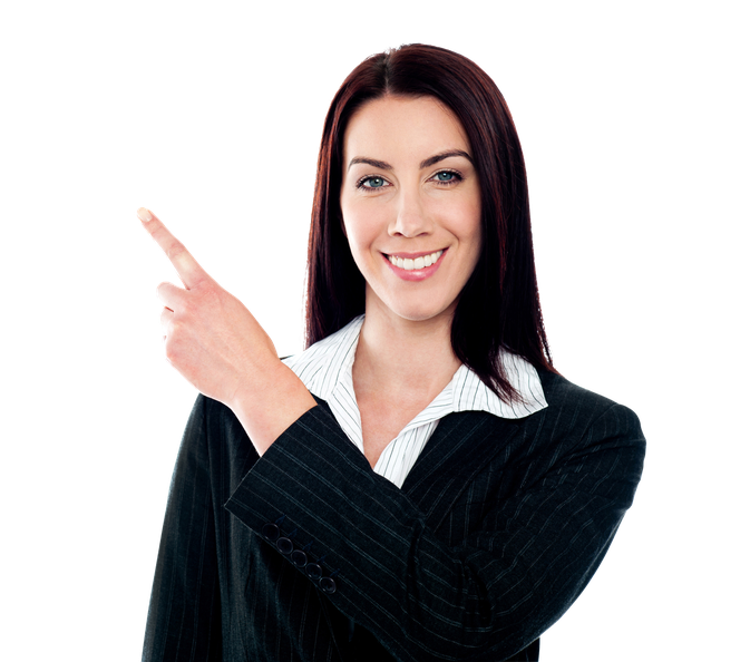 Smiling Female Finger Close Up Transparent Png (black)