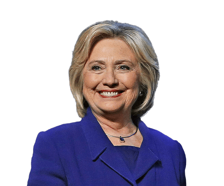 Smiling Hillary Clinton Png File (indigo, black)