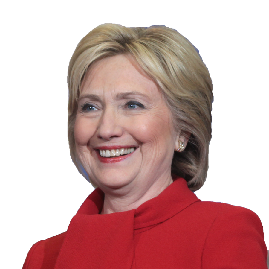 Smiling Hillary Clinton Png Image (chocolate, maroon, black)