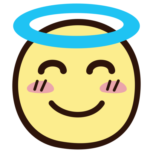 Smiling Face With Halo Free Transparent Png Icon Download (greenish blue, pink, beige, black)