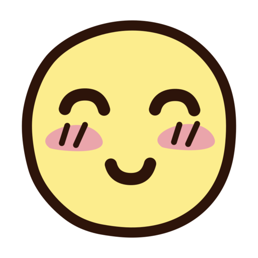 Smiling Face With Smiling Eyes Free Png Icon (pink, beige, black)