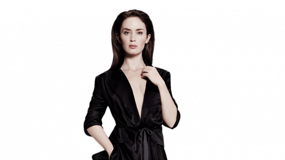 Emily Blunt Png File (black)