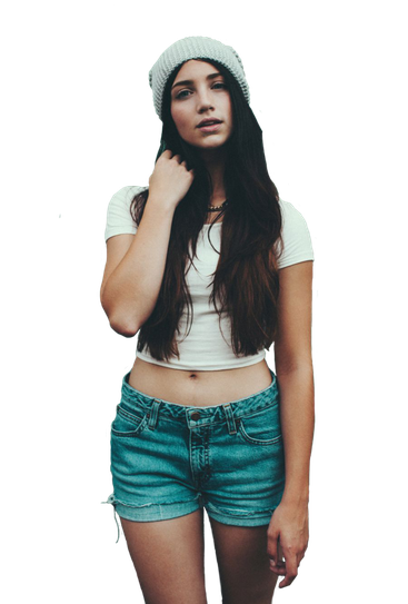 Emily Rudd Transparent Background (black)