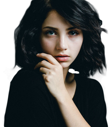 Emily Rudd Transparent Png (black)