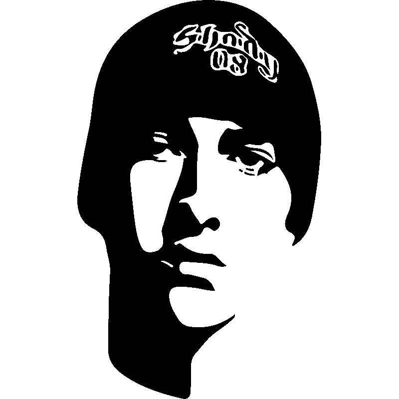 Eminem Png Free Image (black, gray, white)