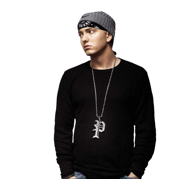 Eminem Png No Background (black, white)