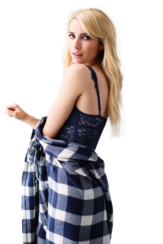 Emma Roberts Png Cutout (black)