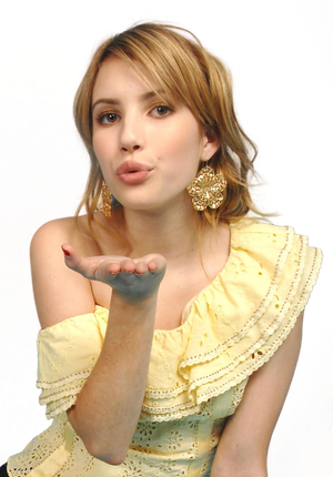 Emma Roberts Transparent Background (yellow, black, chocolate)