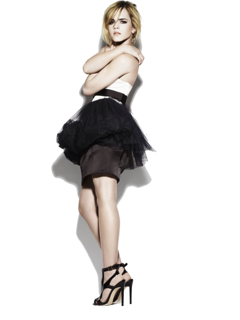 Emma Watson Transparent Png (black, gray)