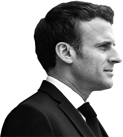 Emmanuel Macron Png Clipart (black)