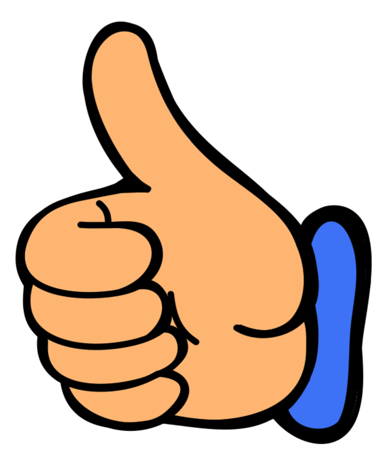 Emoji Thumbs Up Png Picture (salmon, black, blue)