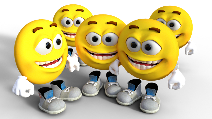 Emoji With Hand Transparent Background (yellow, black, white)