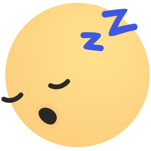 Emoji Face Sleep Sleeping Snore Tired Zzz Free Png Icon (pink, black)