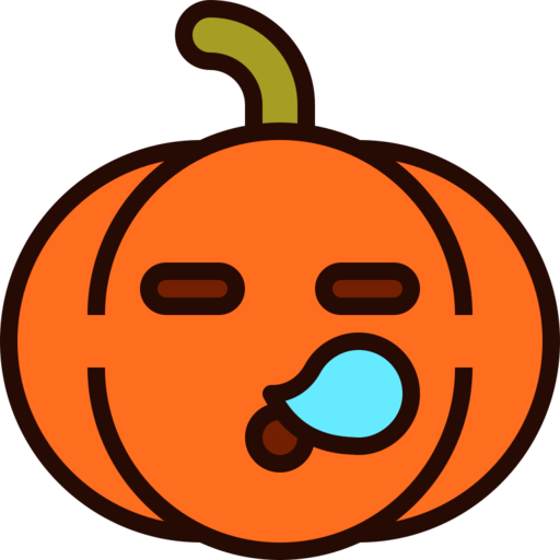 Emoji Pumpkin Halloween Sleep Free Png Icon Download (mint, black, chocolate)