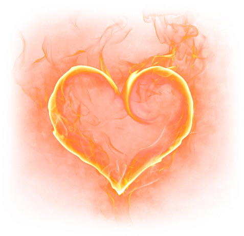 Smoke Fire Heart Effect Transparent Png (chocolate, red, black)