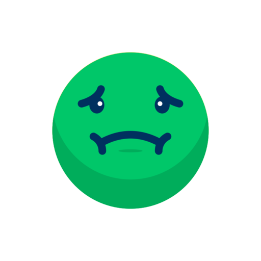 Emoticon Emotion Expression Face Nausea Free Png Icon Download (white, navy, teal)