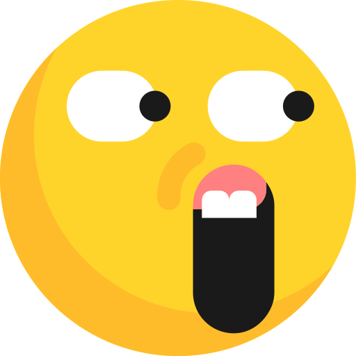 Emoticon Expresion Shocked Free Nobackground Png Icon Download (salmon, white, black, orange, gold)