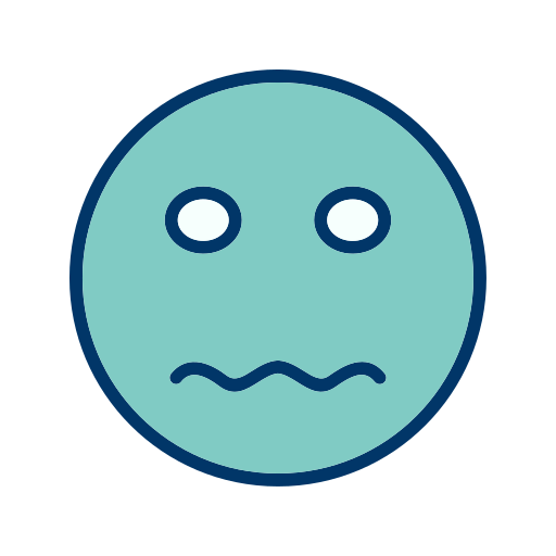 Emoticon Face Nervous Smiley Free Png Icon Download (navy, silver, black, white)