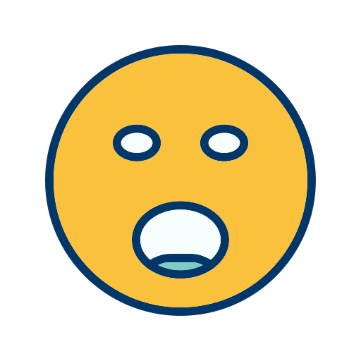 Emoticon Face Shouting Smiley Free Transparent Png Icon Download (navy, gold, black, white)