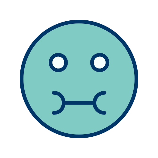 Emoticon Face Sick Smiley Free Transparent Png Icon Download (navy, silver, black, white)