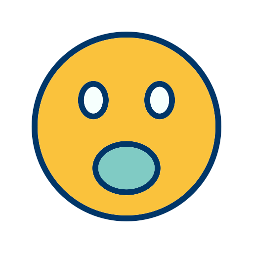 Emoticon Face Smiley Surprised Free Nobackground Png Icon Download (silver, white, navy, black, gold)