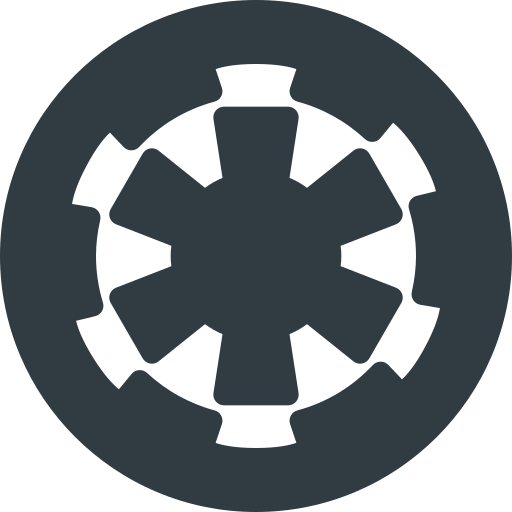 Empire Galactic Logo Sigil Star Wars Icon Free Transparent Png Icon Download (black, indigo)