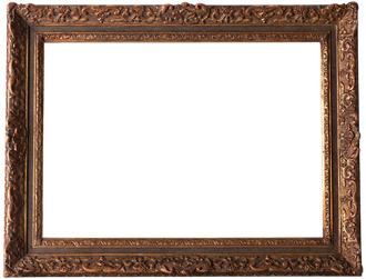 Empty Brown Frame Png File (black)