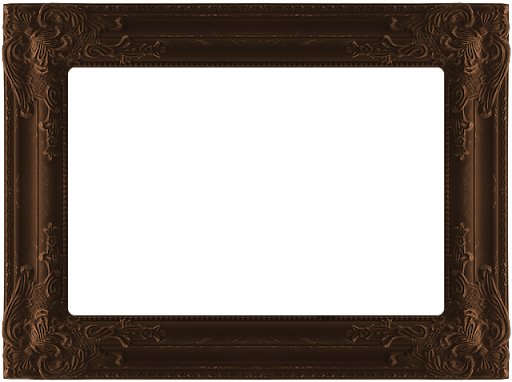 Empty Brown Frame Png Image (black)