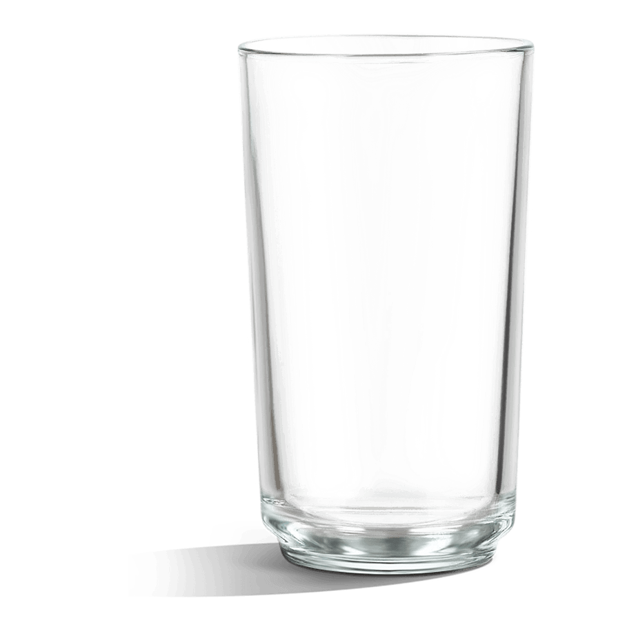 Empty Glass Png Image (black, white)