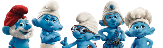 Smurfs Png Transparent Image (lavender, white)