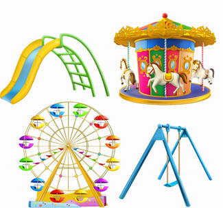 Amusement Park Png Clipart (white)