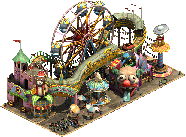 Amusement Park Transparent Png (black, gray)